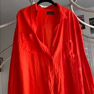 Oversized Urban Outfitters button down shirt